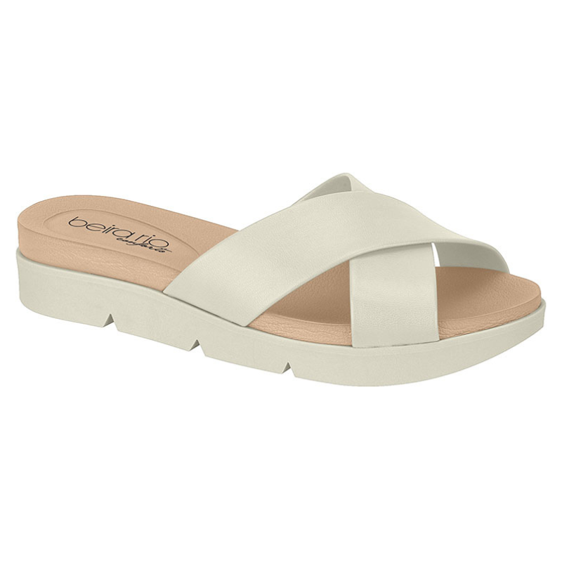 Beira Rio cross strap slides