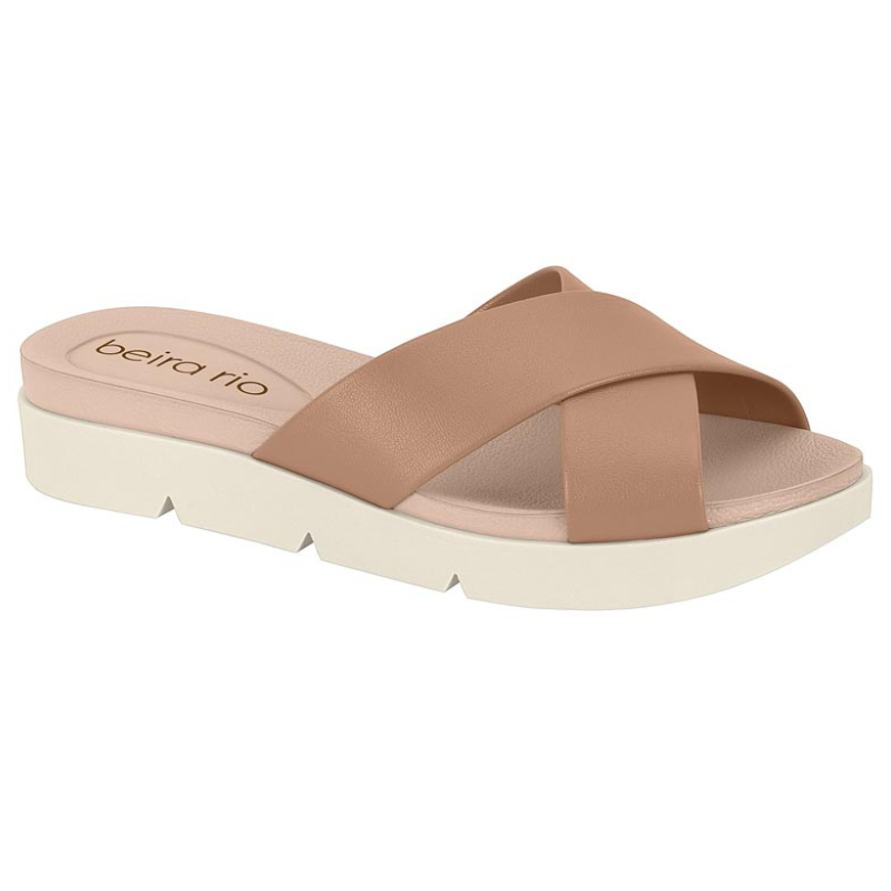 Beira Rio cross strap slides