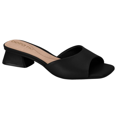 Beira Rio Low Block Heel Mule