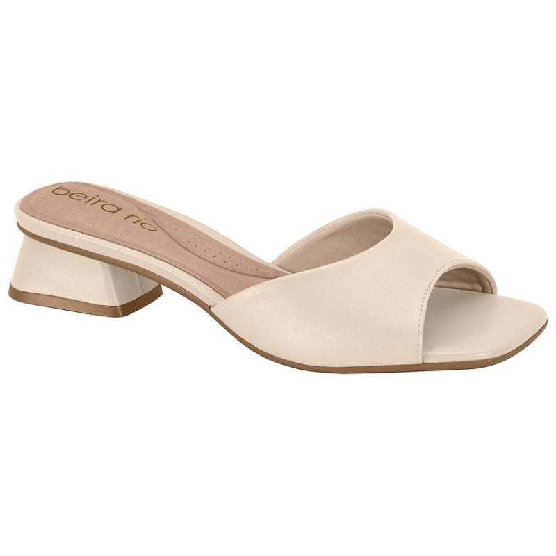 Beira Rio Low Block Heel Mule